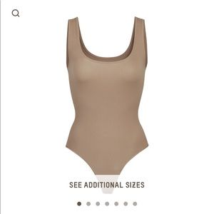 SKIMS Stretch Rib Scoop Tank Bodysuit